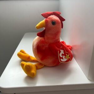 Ty Beanie Baby Strut Rooster 3/8/96 birthday with tag errors
